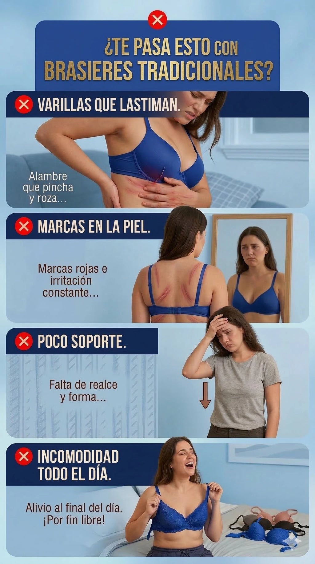 Brasier 360° que levanta, moldea y elimina los rollitos sin dolor