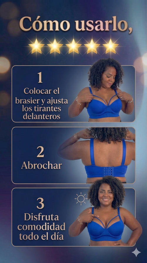 Brasier 360° que levanta, moldea y elimina los rollitos sin dolor