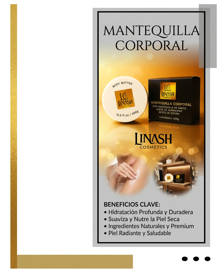 Mantequilla Corporal Linash - Luce una piel radiante