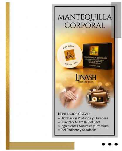 Mantequilla Corporal Linash - Luce una piel radiante